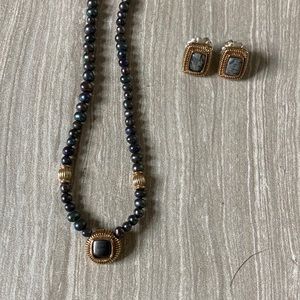 Necklace and earrings